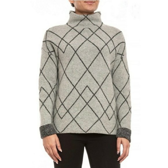 Christian Siriano Sweaters | Christian Siriano Merino Wool Blend Gray Sweater | Poshmark